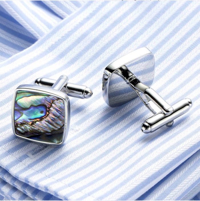 Mens Oyster Shell Cufflinks from Gentlemansguru.com