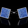 Mesn Royal Blue Swarovski Crystal Cufflinks For Men from Gentlemansguru.com
