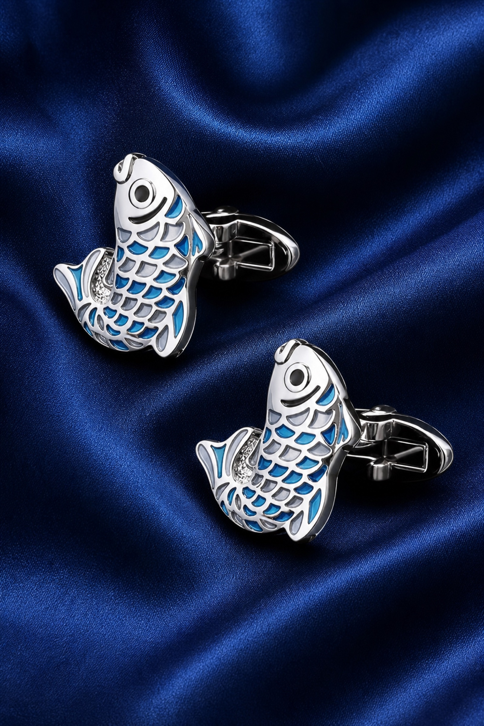 Nautical Fish Cufflinks for Men from Gentlemansguru.com