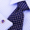 Purple And Gold Cufflinks With Crystal from Gentlemansguru.com