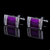 Purple Cufflinks Wedding for Men from Gentlemansguru.com