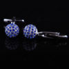 Royal Blue Crystal Ball Cufflinks Sets from Gentlemansguru.com