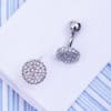 Silver Round Button Shirt Cufflinks Set from Gentlemansguru.com