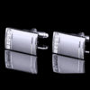 Silver Wedding Cufflinks Set from Gentlemansguru.com