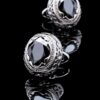 Vintage Black Ruby Cufflinks from Gentlemansguru.com