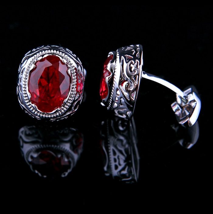 Swank Vintage Ruby Cufflinks Red Cufflinks For Men from Gentlemansguru.com