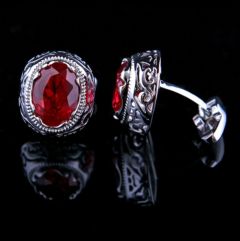 Swank ruby cufflinks sale