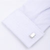 Wedding Grooms Silver Cufflinks Set Mens Tuxedo Cufflinks from Gentlemansguru.com