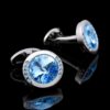 Baby Blue Wedding Cufflinks for Men from Gentlemansguru.com