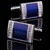 Crystal Blue Wedding Cufflinks from Gentlemansguru.com