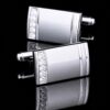 Crystal Silver Wedding Cufflinks from Gentlemansguru.com