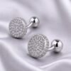 Designer Silver Crystal Cufflinks from Gentlemansguru.com