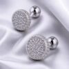 Formal Round Crystal Cufflinks from Gentlemansguru.com