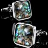 Luxury Abalone Shell Cufflinks for Men from Gentlemansguru.com