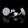 Luxury Round Crystal Cufflinks from Gentlemansguru.com