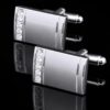 Rectangular Silver Cufflinks for Men from Gentlemansguru.com