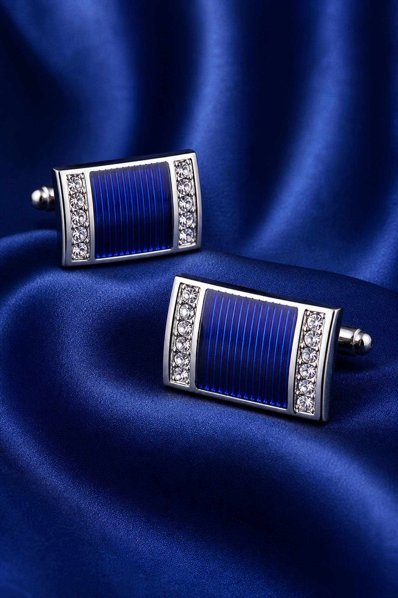 Royal Blue Cufflinks for Black Tie Events from Gentlemansguru.com