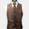 Brown-Paisley-Vest-and-Tie-Set-Groom-Wedding-Tuxedo-Vest-Waistcoat-from-Gentlemansguru.com_