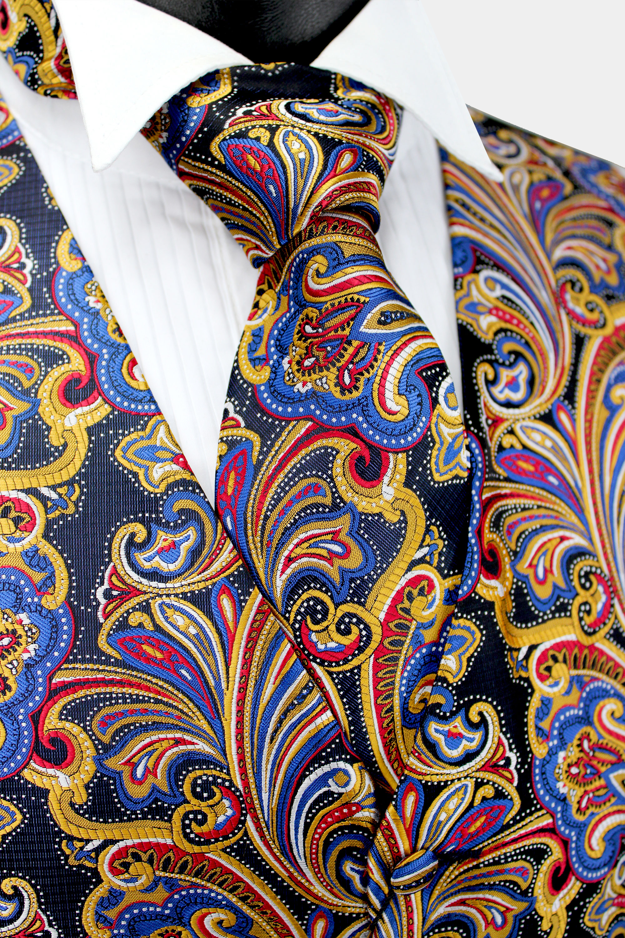 Colorful-Multicolor-Vest-Groom-Wedding-Tuxedo-WAistcoat-from-Gentlemansguru.com_