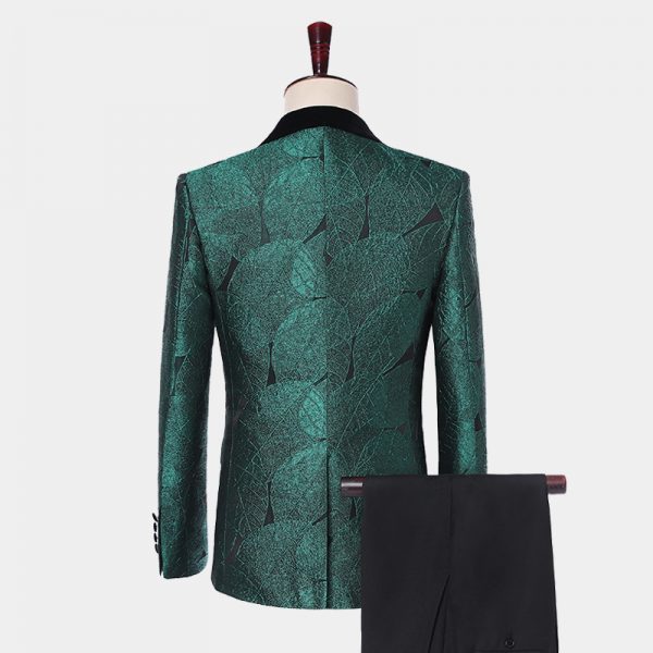 Emerald Green Tuxedo Suit With Black Lapel Gentleman's Guru