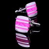 Enamel Hot Pink Cufflinks Set from Gentlemansguru.com