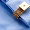 Gold Swank Wrap Around Cufflinks Set For Men from Gentlemansguru.com