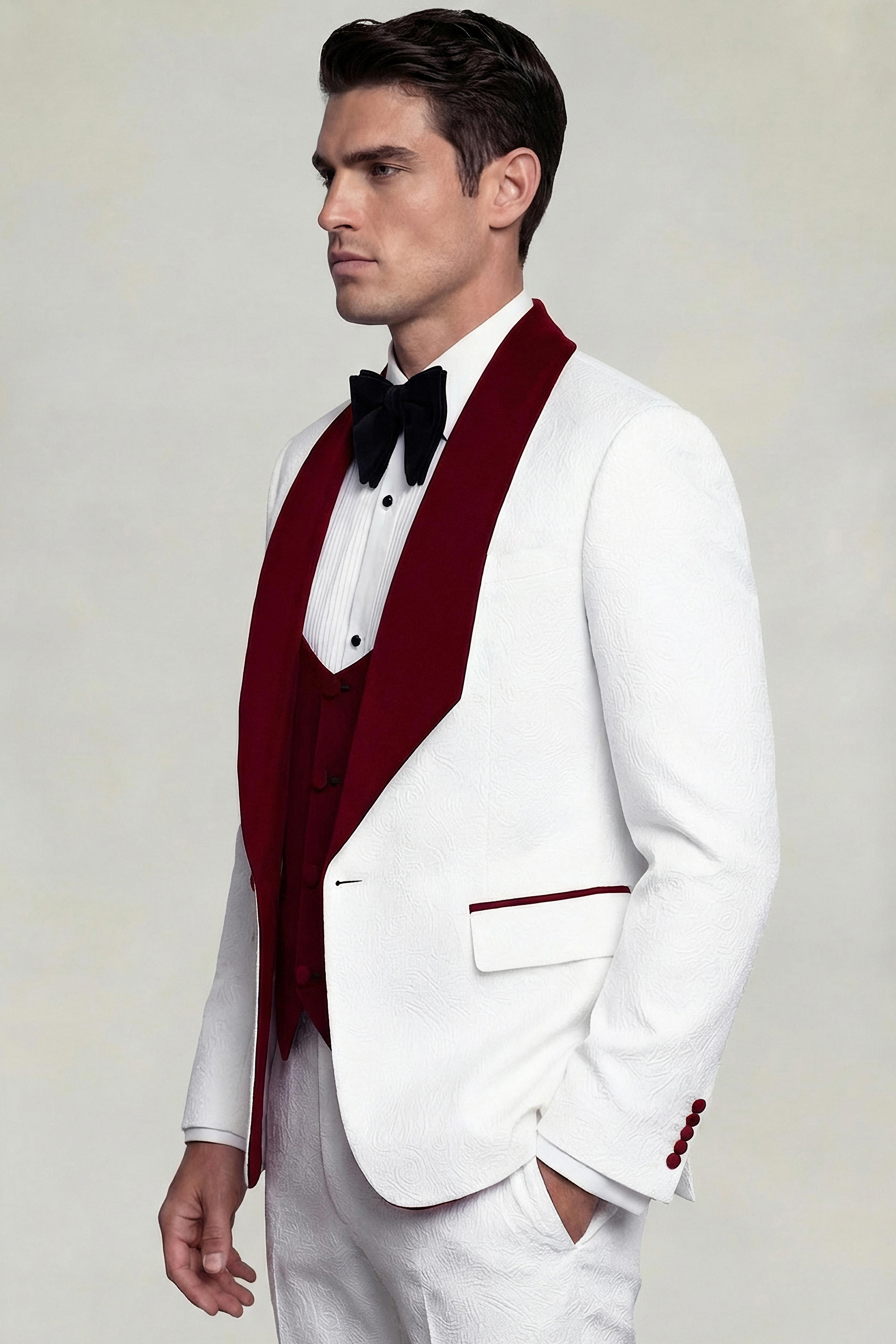 Mens-Luxury-White-and-Burgundy-Groom-Wedding-Tuxedo-Suit-from-Gentlemansguru.com