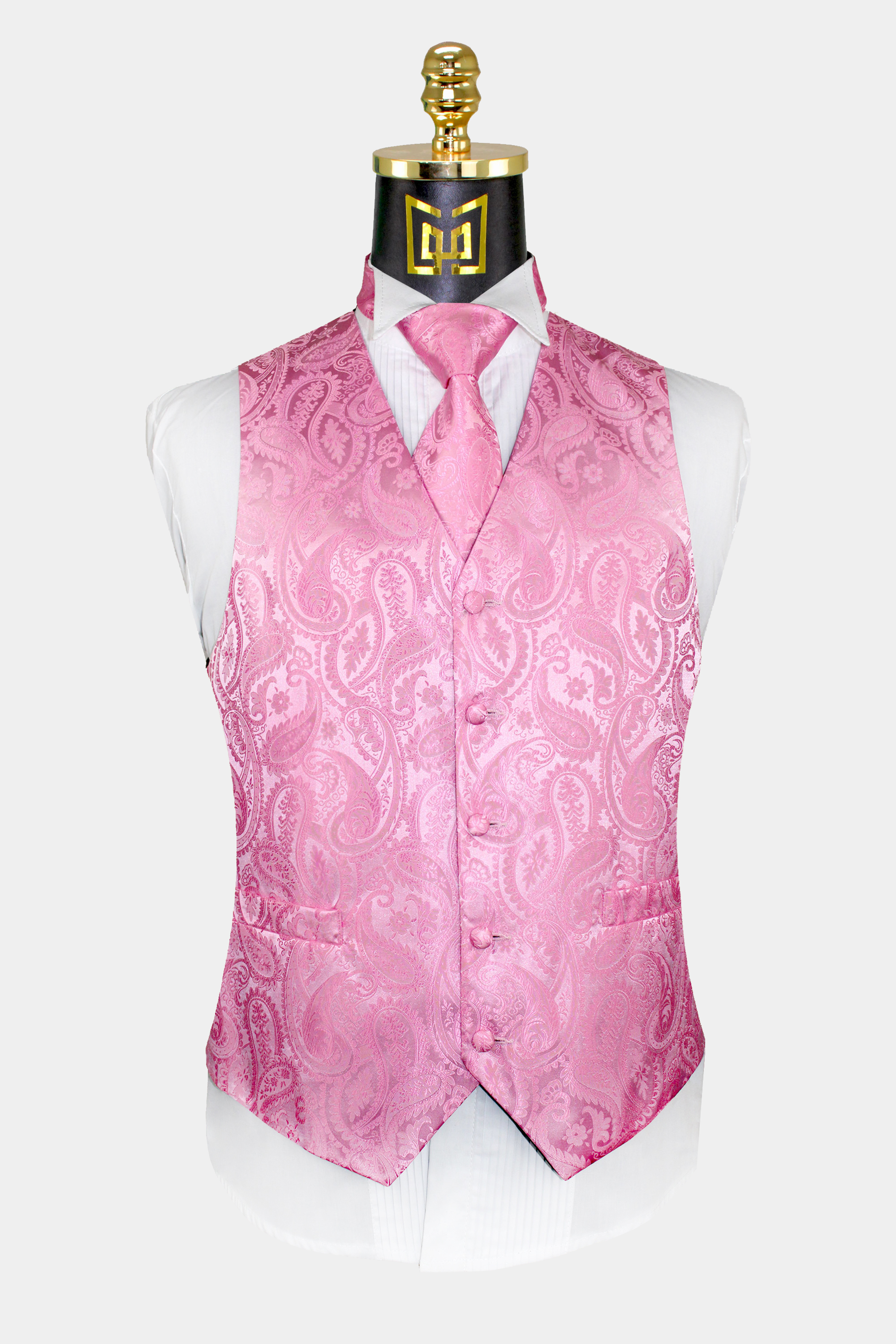 Pink Waistcoat Wedding | rededuct.com