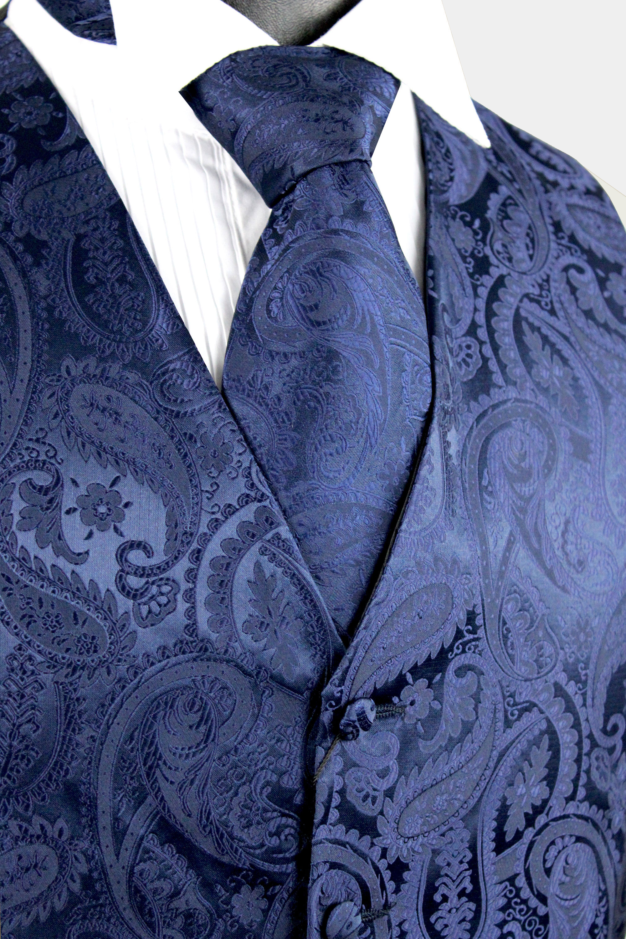 Navy-Blue-Paisley-WAistcoat-Wedding-Groom-Vest-from-Gentlemansguru.com_