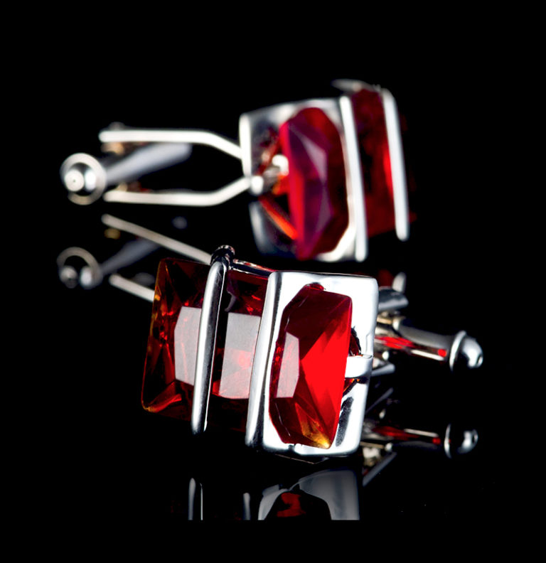 Red-And-Silver-Cufflinks-For-Men-from-Gerntlemansguru.com