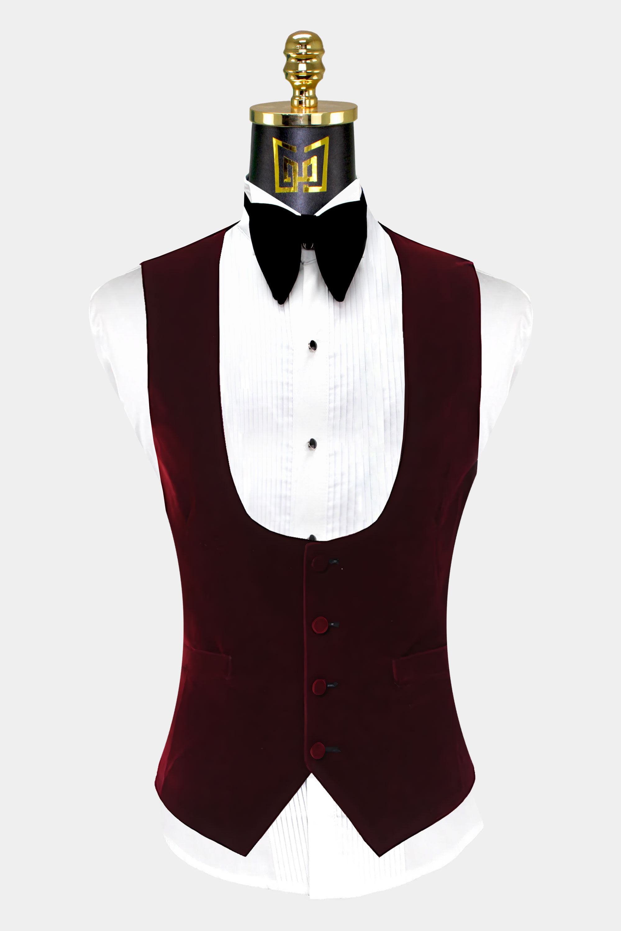 White-and-Burgundy-Velvet-Tuxedo-Vest-from-Gentlemansguru.com