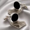Luxury Oval Mesh Cufflinks from Gentlemansguru.com