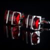 Luxury Red Crystal Cufflinks for Men from Gentlemansguru.com