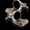Oval Mesh Wrap Around Cufflinks from Gentlemansguru.com