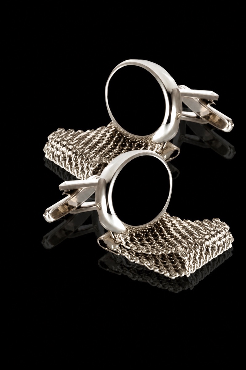 Oval Mesh Wrap Around Cufflinks from Gentlemansguru.com