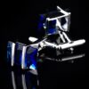 Silver Plated Blue Sapphire Cufflinks from Gentlemansguru.com