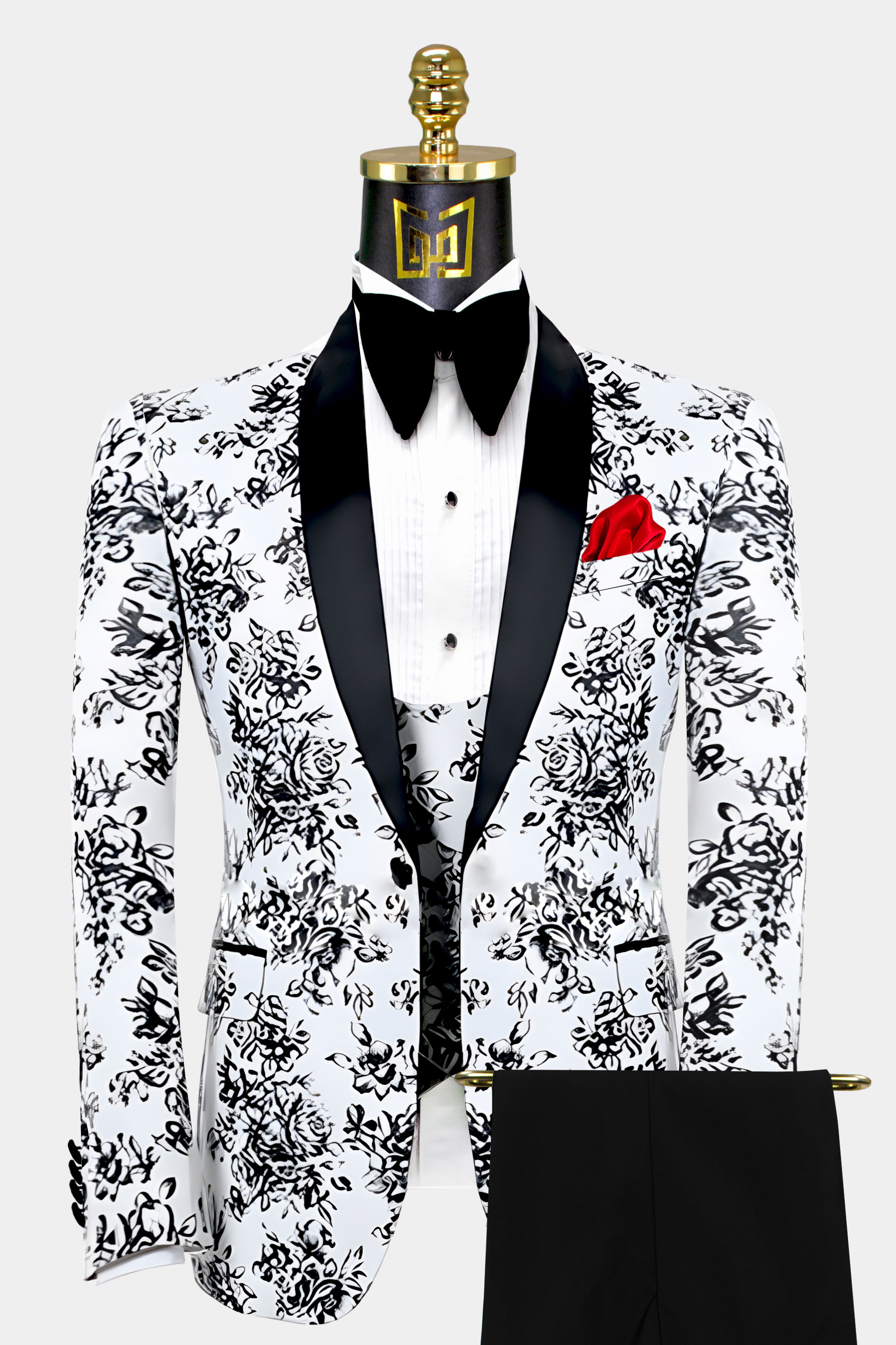 Black-and-White-Suit-Wedding-Groom-Prom-Tuxedo-from-Gentlemansguru.com