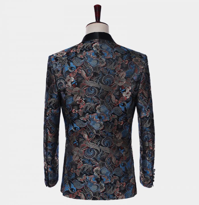 Men’s Party Jacket Tuxedo Blazer – Embroidered Tribal Suit for Clubwear & Events