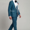 Mesn-Teal-Tuxedo-Groom-Wedding--Piec-Outfit-Formal-Wear-from-Gentlemansguru.com