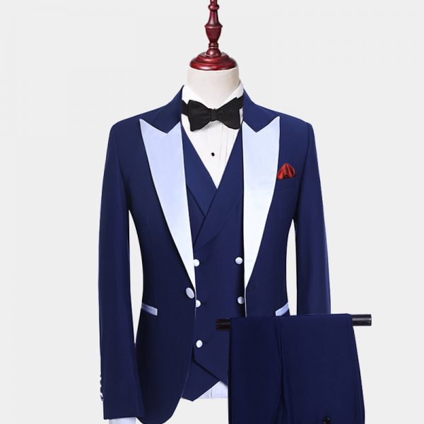 Royal Blue Velvet Tuxedo Suit - Blue Velvet Suit - Gentleman's Guru