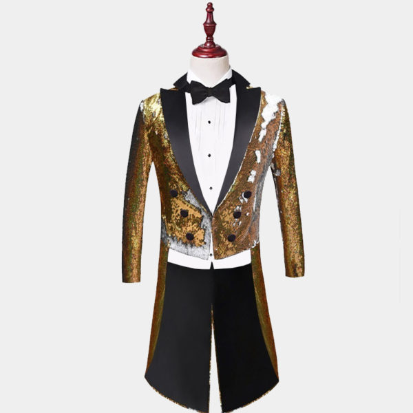 Gold Floral Tuxedo Jacket - Gentleman's Guru