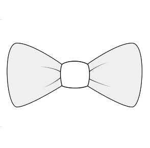 Black Bow Tie Drawing