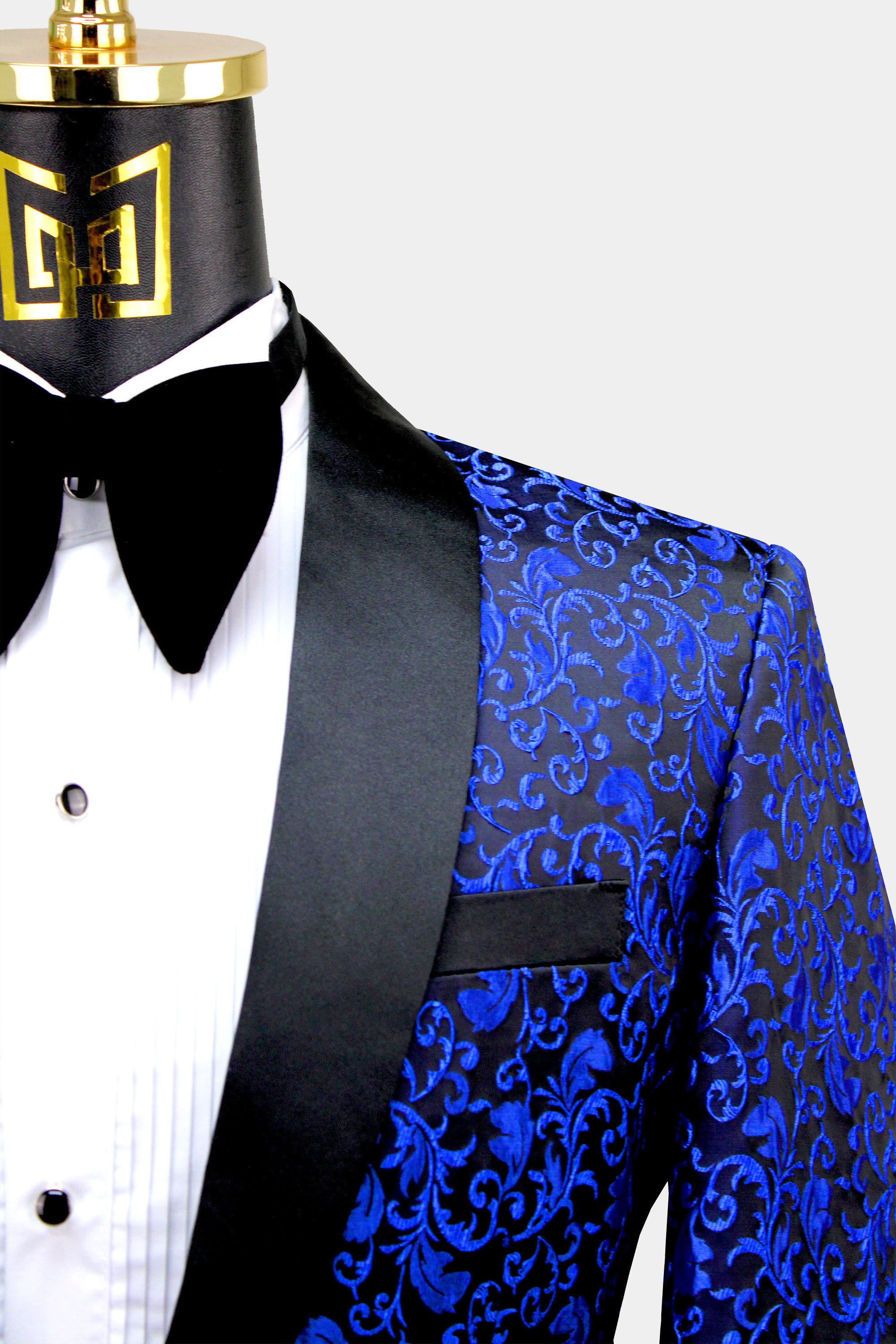 Blue Paisley Tuxedo Jacket | Gentleman's Guru