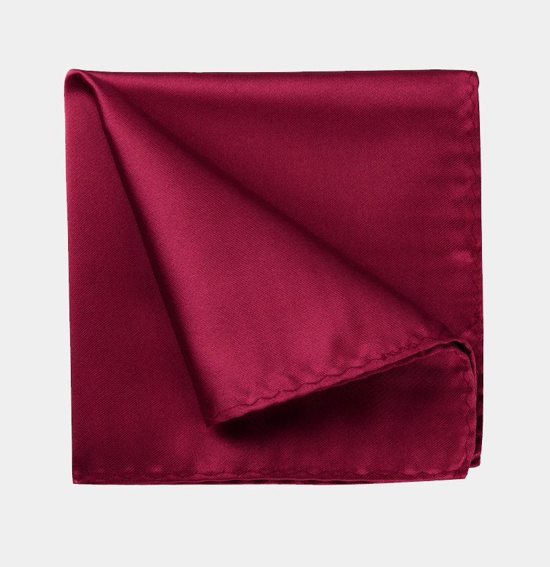 Albany Grey Silk Pocket Square main image 1