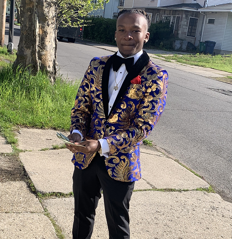 Customer Gallery With Blue And Gold Tuxedo from Gentlemansguru.com