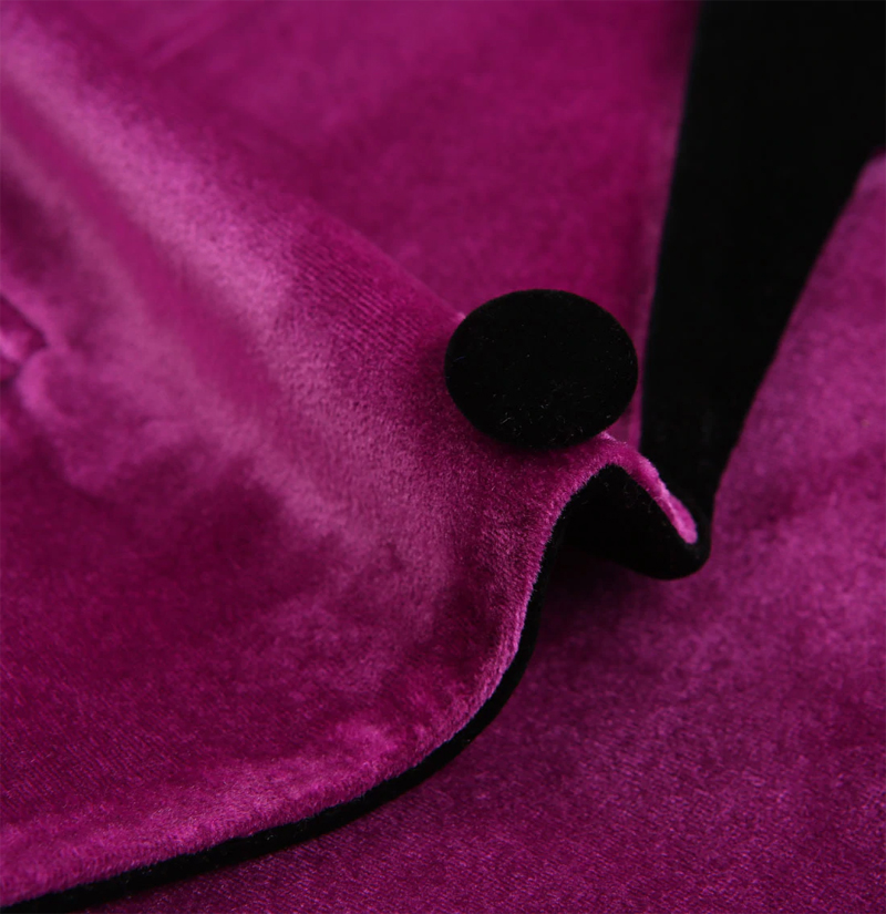 Magenta Pink Velvet Tuxedo Jacket (FREE Shipping) Gentleman's Guru