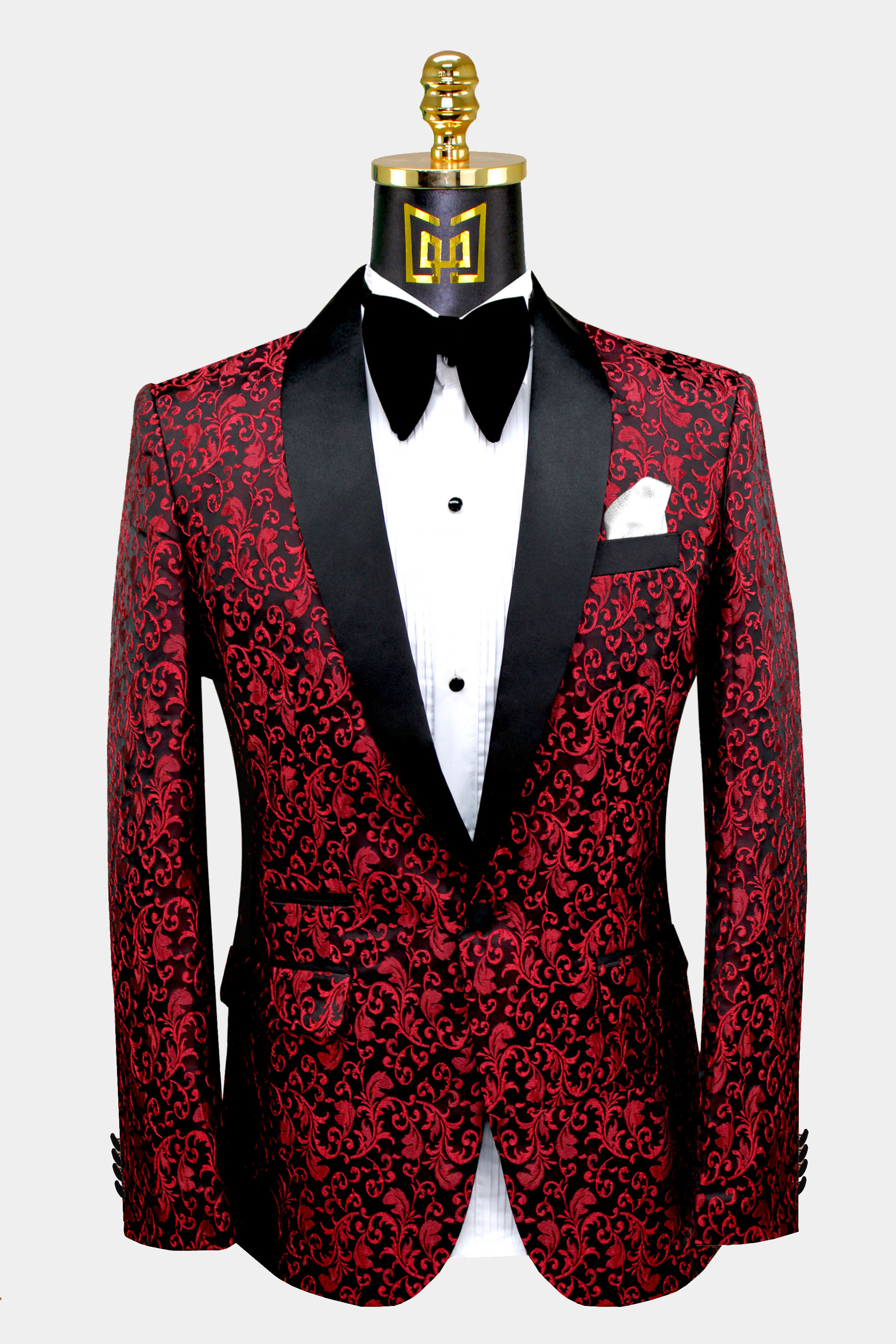 Mens-Burgundy-Paisley-Tuxedo-Jacket-Wedding-Groom-Prom-Blazer-from-Gentlemansguru.com