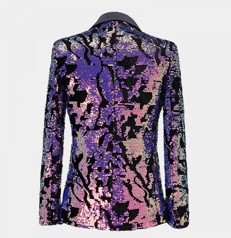 Multicolor Sequin Tuxedo Jacket (FREE Shipping) Gentleman's Guru