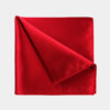 Red-Pure-Silk Pocket-Square from-Gentlemansguru.com