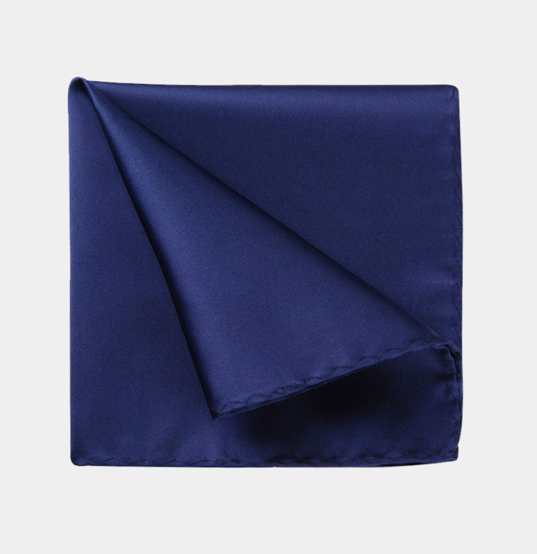 Silk-Navy-Blue-Pocket-Square-from-Gentlemansguru.com